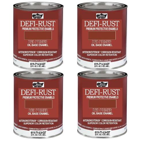 Defi-Rust Oil Base Metal Primer Red 1 qt. - Major Supply Corp
